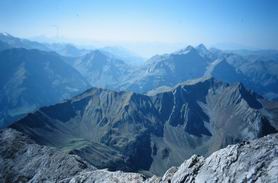 Aussicht vom Gipfel des Widderstein (Richtung Westen)