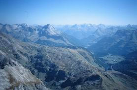 Aussicht vom Gipfel des Widderstein /Richtung S�dosten/