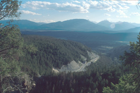 Columbia Valley and Columbia Mountains viewed from Juniper Trail