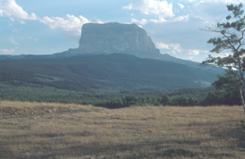 Chief Mountain from the Prairie