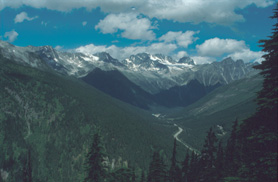 View to Rogers Pass and beyond