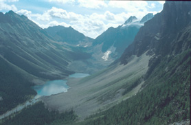 Consolidation Lakes from Tower of Babel