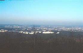 Kaiserslautern vom Pfaffenberg (Spätherbst 1992)