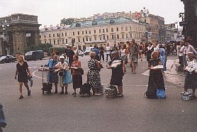 Strassenszene auf dem Newski-Prospekt