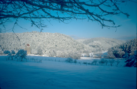 Schnee am Aschbacher Hof (Jan 2002)