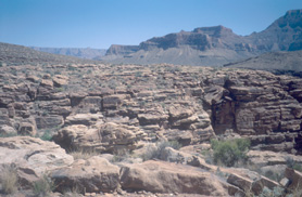 Tonto Platform where Clear Creek Trail goes along