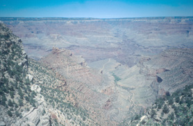 View over BA Trail and BA Canyon