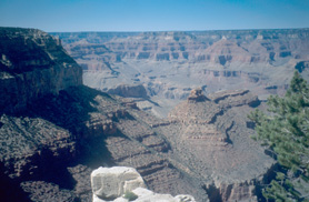 View westwards from the rim