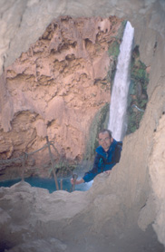 The scramble to Mooney Falls