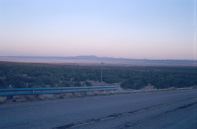 Desert at sunset