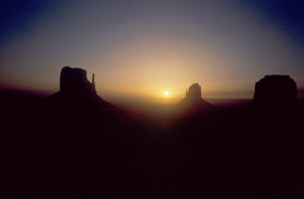 View from campground at sunrise